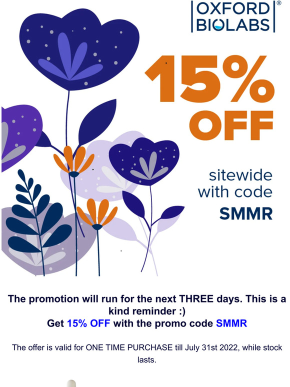 Grab some deals from Oxford Biolabs 🔅