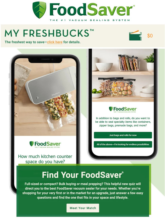 Foodsaver A Fun New Way to Find Your FoodSaver Milled