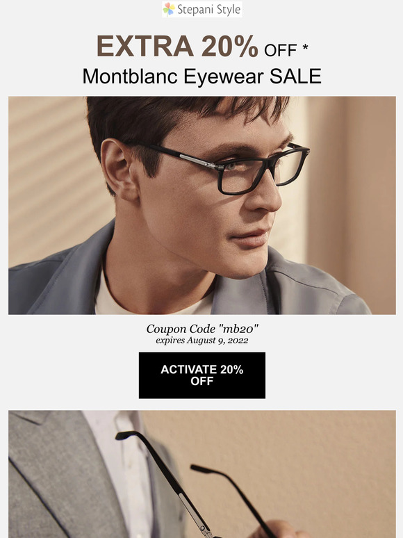 Montblanc Eyewear SALE: Extra 20% Off