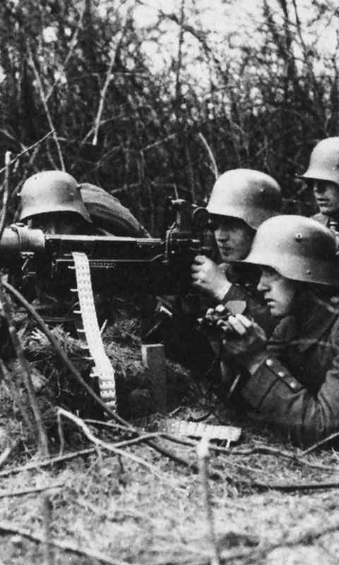 World War I: German infantrymen