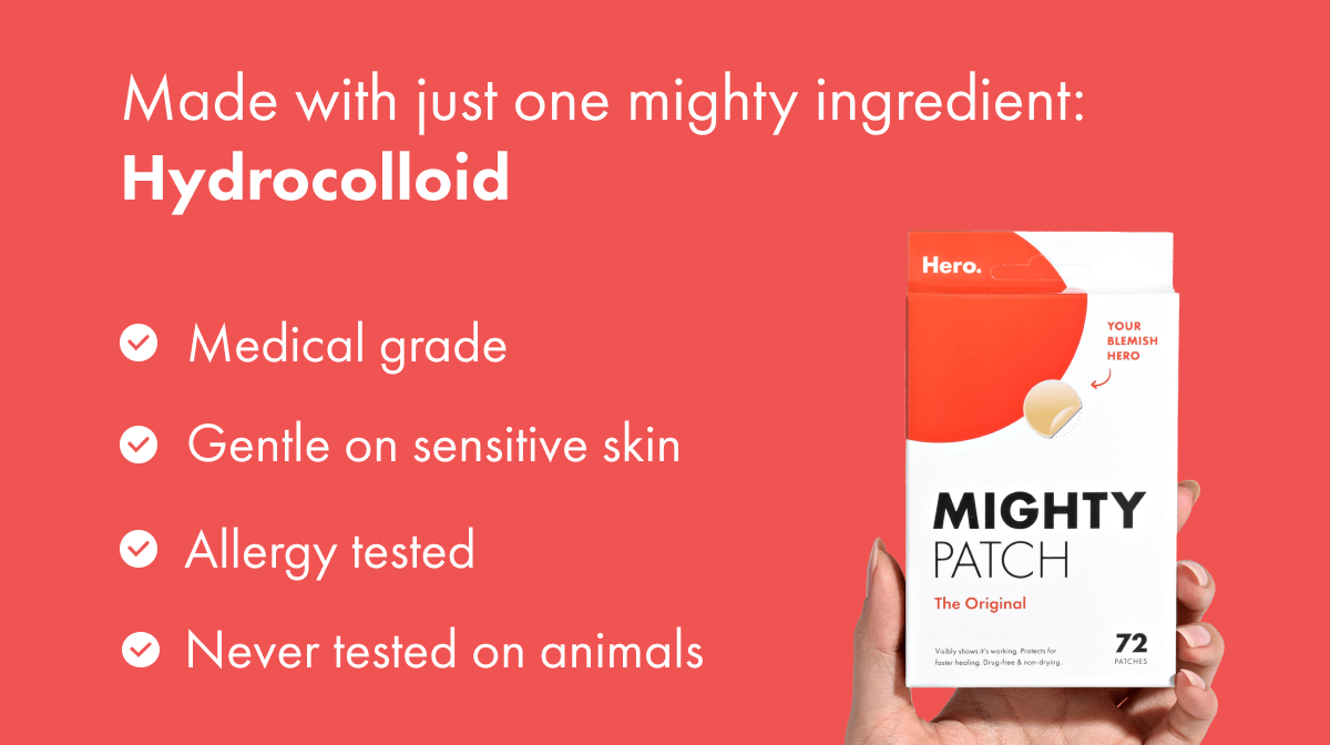 Benefits of Mighty Patch Original hydrocolloid