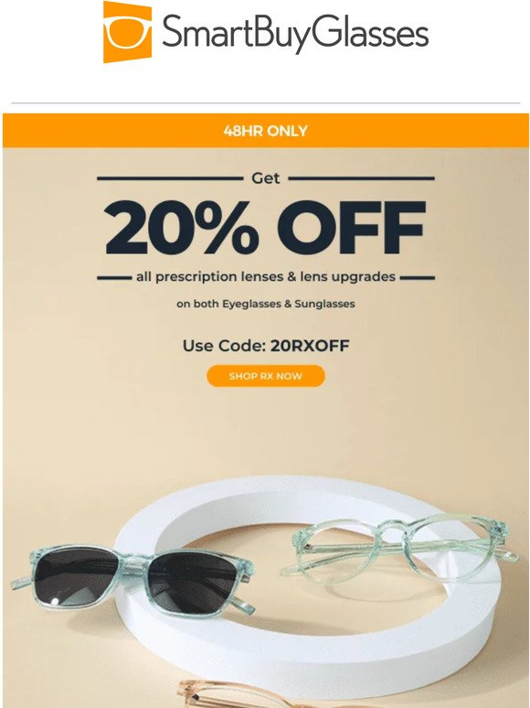 Upgrade your lenses with 20% off