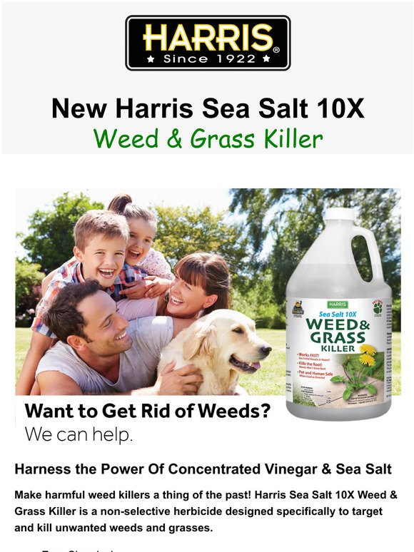 New Harris Weed & Grass Killer - Sea Salt Plus Vinegar
