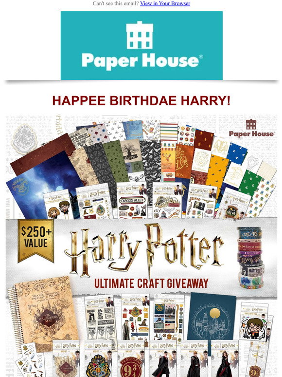 Paper House Productions Harry Potter Washi Tape Set - Marauder's Map