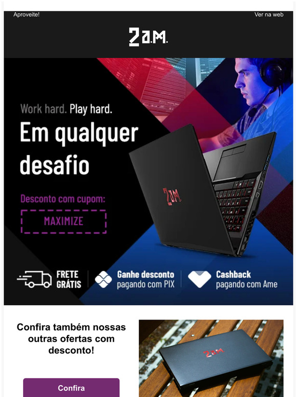 Só neste final de semana tem oferta para você comprar seu novo notebook gamer
