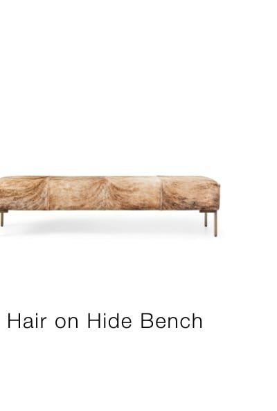 Hair on Hide Bench
