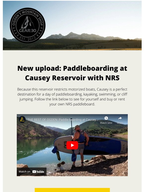 Paddleboarding at Causey + the Quest for July Skiing