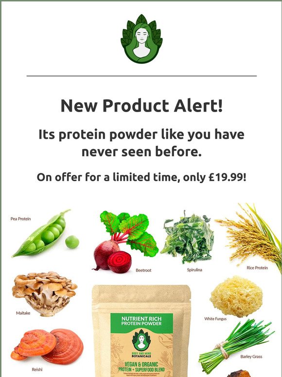 NEW Protein Powder + Superfood blend!