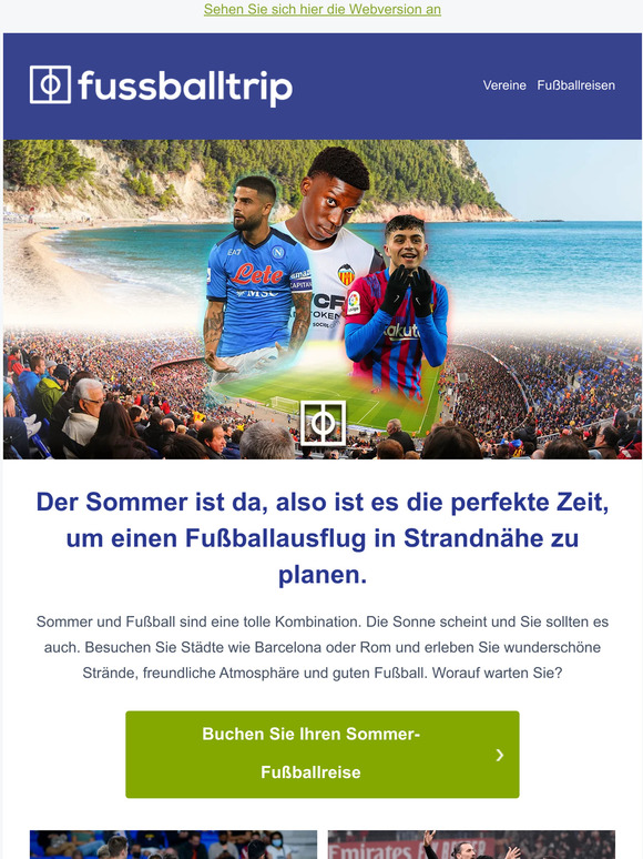 Es ist Sommerzeit und die Fußballsaison steht vor der Tür!