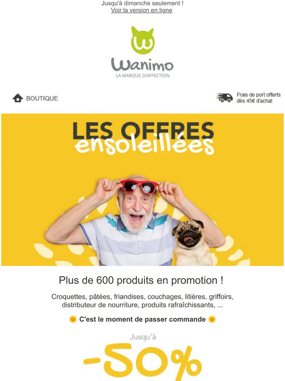 OFFRES ENSOLEILLÉES : jusqu'à -50% sur + de 600 produits !