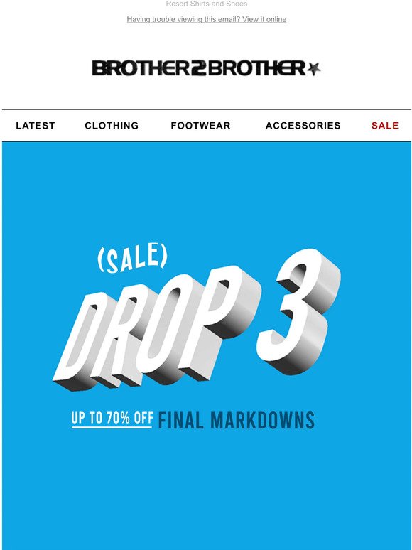 SALE | DROP 3 Resort Shirts and Shoes