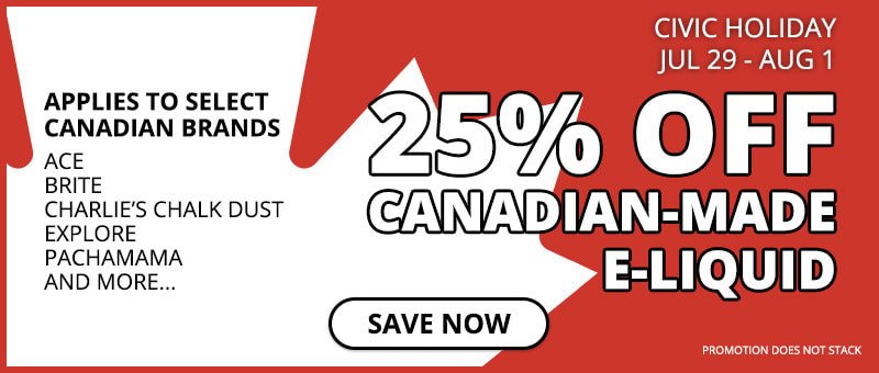 Canadian-made E-liquid on Sale