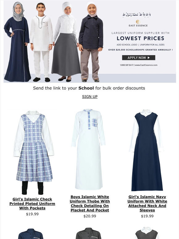 EastEssence NEW Islamic School Uniforms SHOP Now Milled