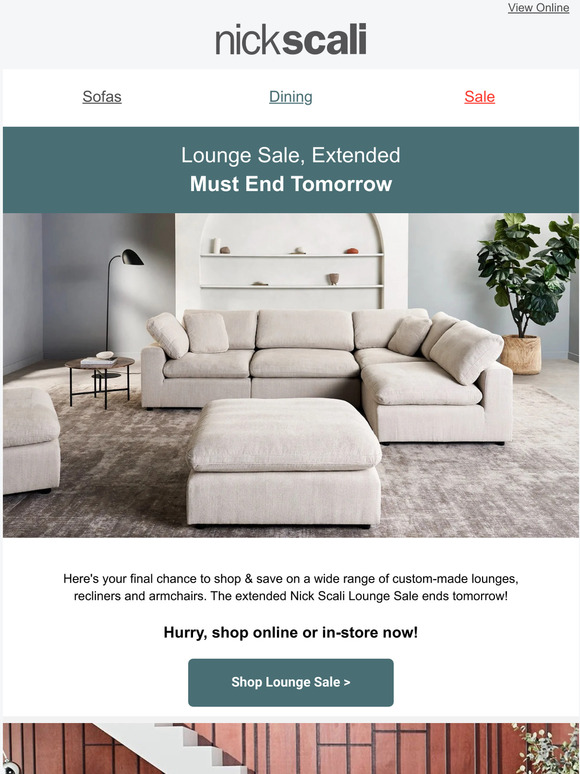 nick scali lounge sale