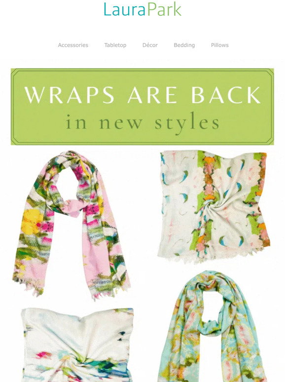 Laura Park Designs: WRAPS are back! 💚 | Milled