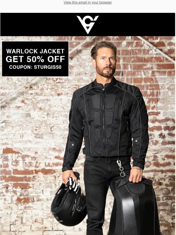 Viking Cycle Warlock Mesh Motorcycle Jacket - Get 50% Off