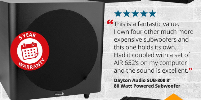 Dayton Audio - DTA-2.1BT2 100W 2.1 Class D Bluetooth Amplifier with Sub  Frequency Adjustment