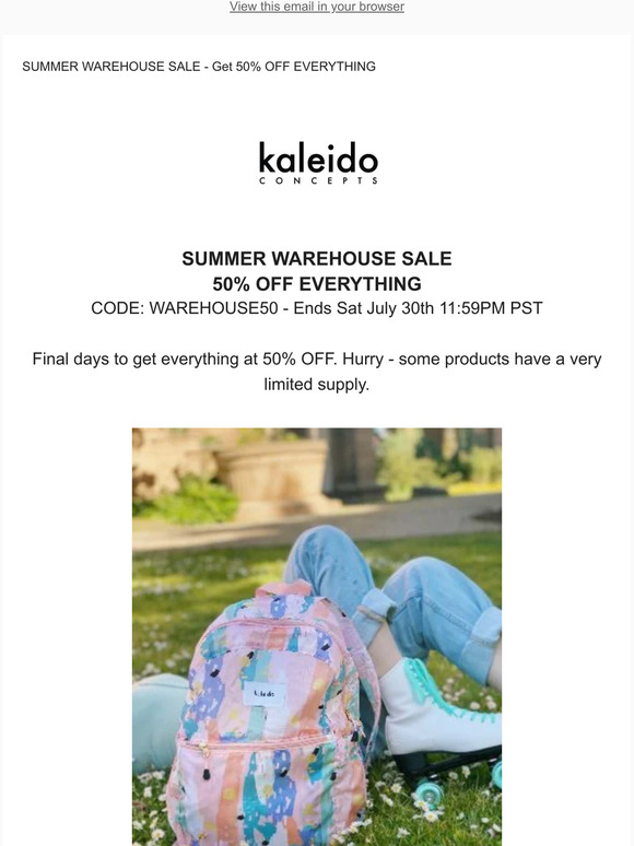 💥 Final Days to Get 50% OFF EVERYTHING!
