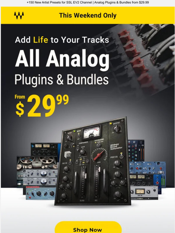 ANALOG Weekend Sale ☀️ Heat up your mixes