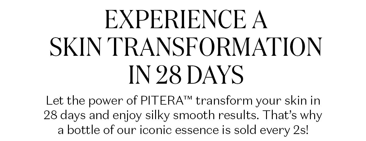 Experience a skin transformation in 28 days