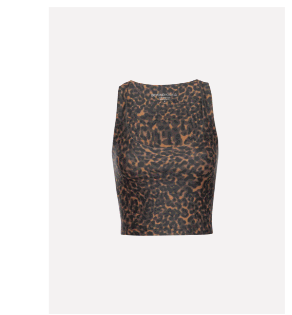 Chai Tortoise SoftMark Square Neck Cropped Tank