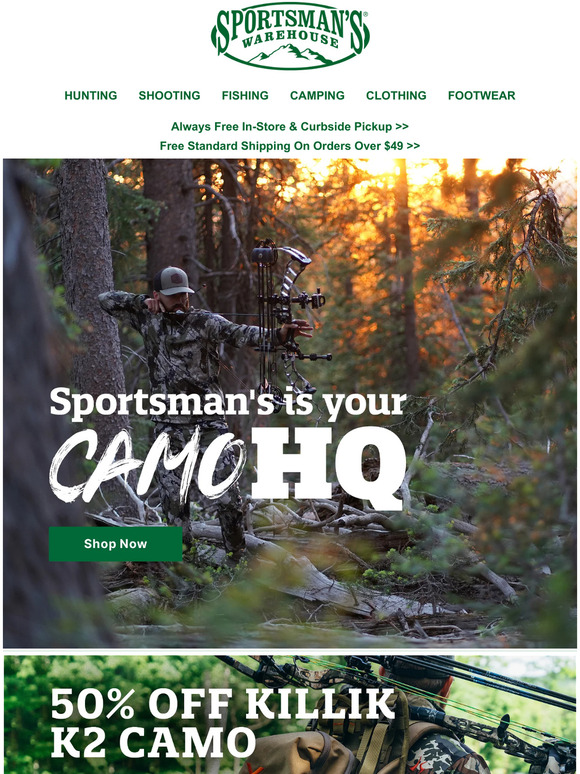 Sportsman's Warehouse Camo HQ Only at Sportsman’s Milled