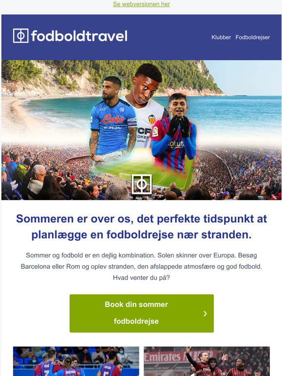 Det er sommer og fodboldsæsonen nærmer sig!