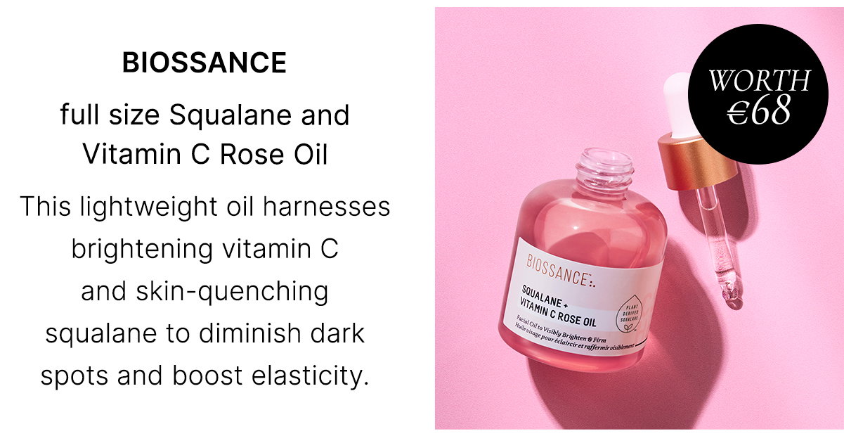 Biossance full size Squalane and Vitamin C Rose Oil WORTH €68
