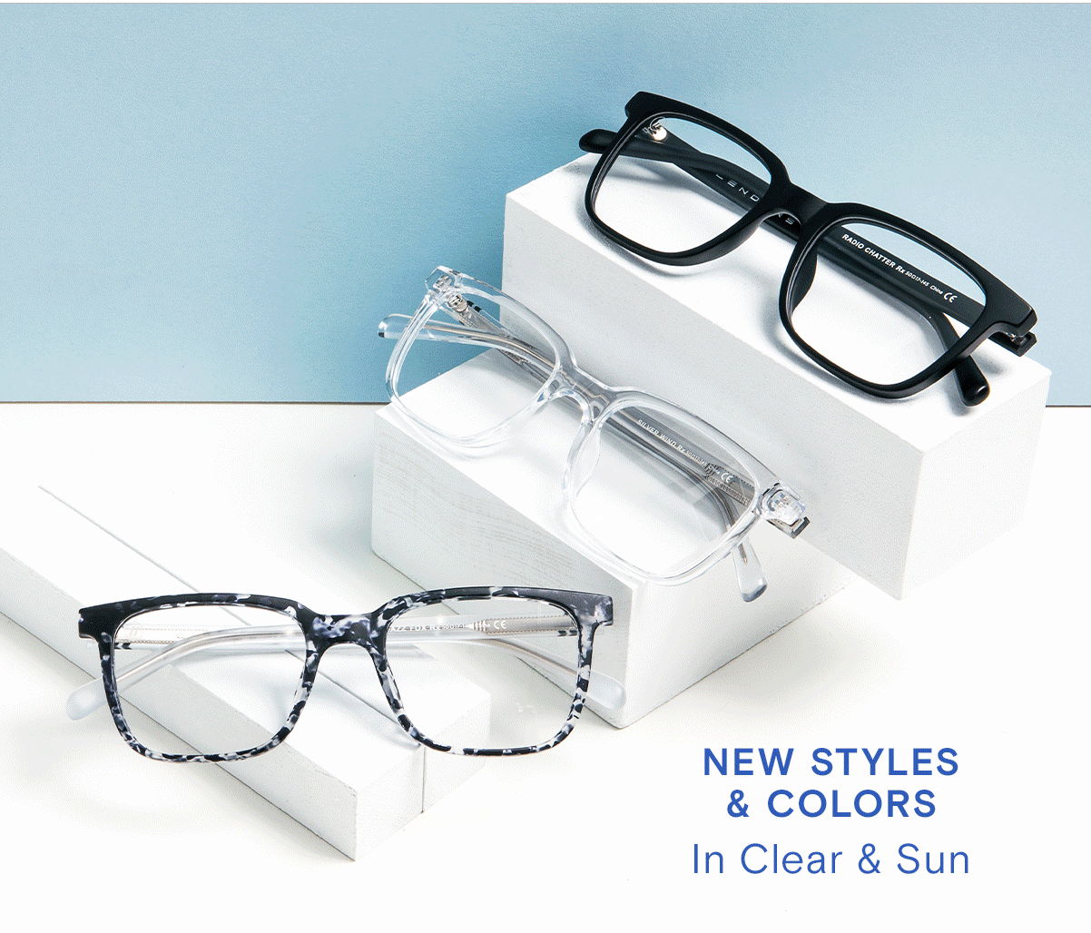 Blenders Eyewear Blenders Prescription // Clear View, Custom Style