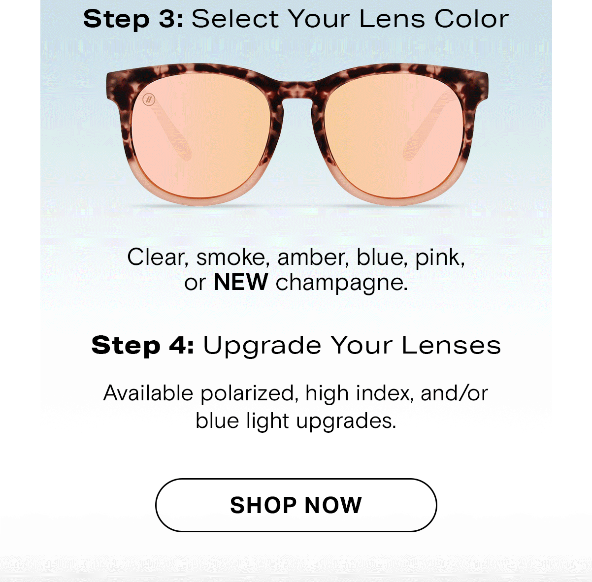 Blenders Eyewear Blenders Prescription // Clear View, Custom Style