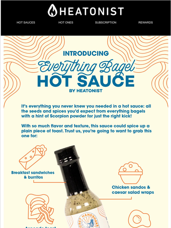HEATONIST Introducing Everything Bagel Hot Sauce 🔥🥯🔥 Milled