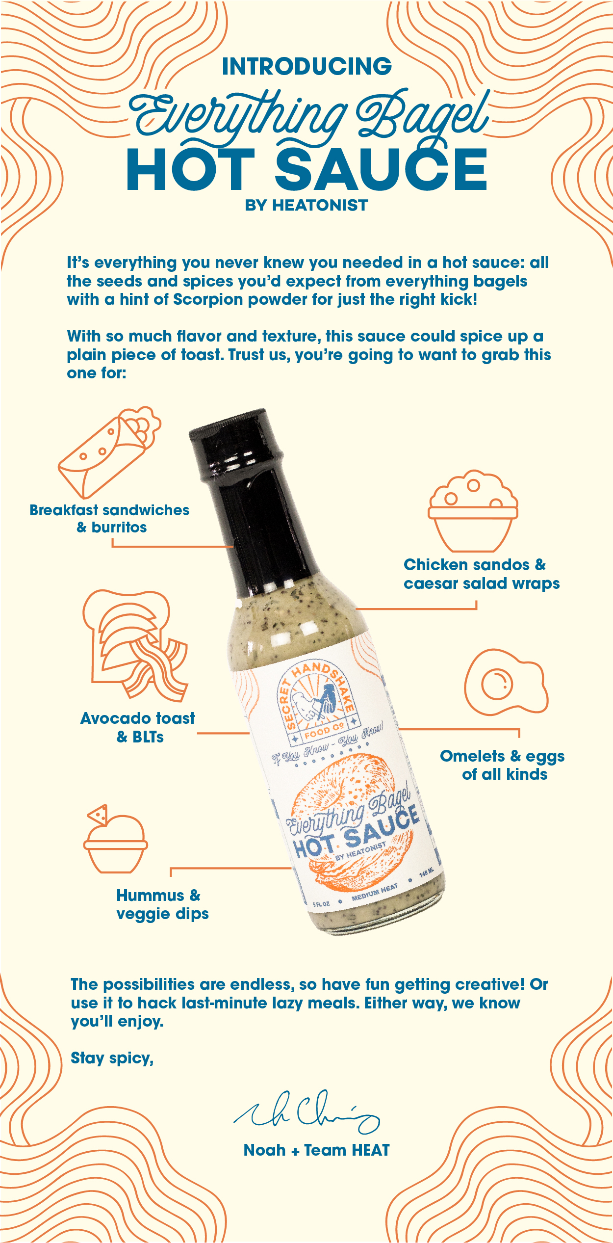HEATONIST Introducing Everything Bagel Hot Sauce 🔥🥯🔥 Milled