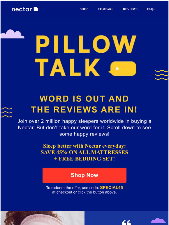 Nectar Sleep What is it like to sleep on a Nectar? (Hint ☁️☁️☁️) Milled