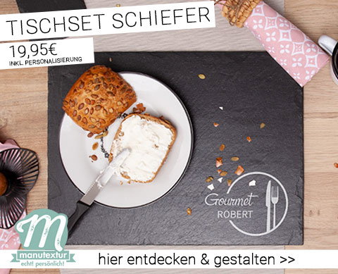 Tischset Schiefer! 