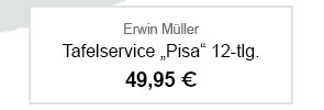 Tafelservice! 