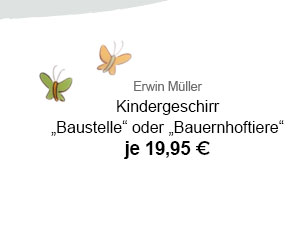 Kinder-Geschirr "Baustelle" oder "Bauernhoftiere"! 