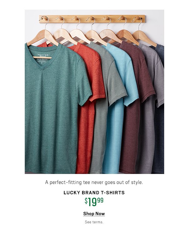 19.99 Lucky Brand T-Shirts Shop Now