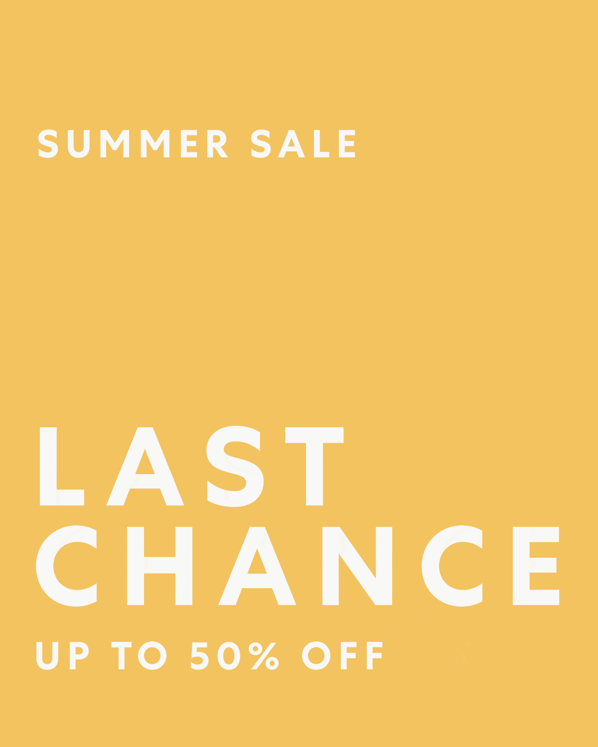 Roots Canada Last Call for our Summer Sale Milled