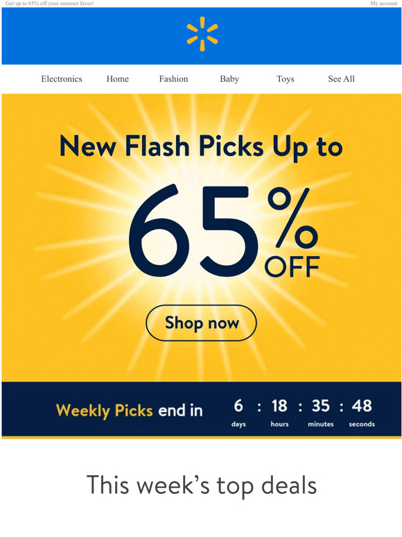 Walmart ⏰ Flash Picks going fast! Milled