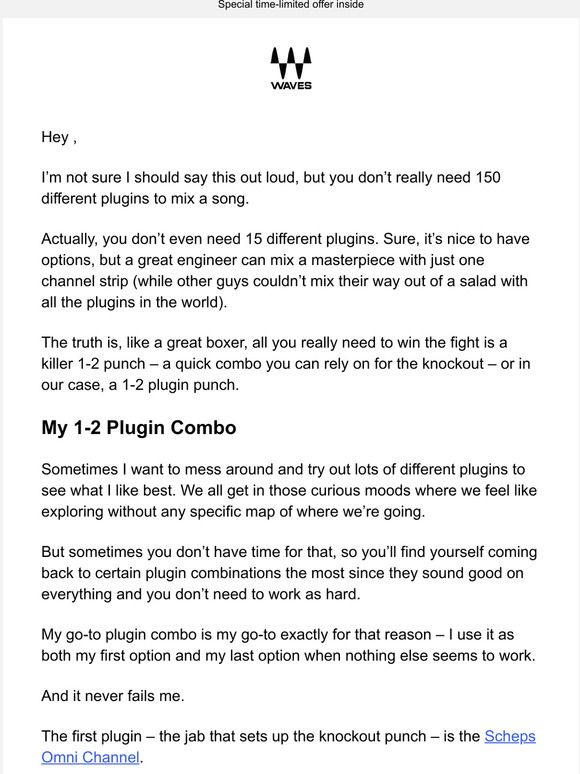 What’s Your 1-2 Plugin Punch?