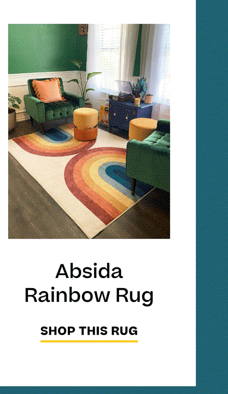 Absida Rainbow Rug Ruggable: 4 Mid-Century Modern Rugs We Love | Milled
