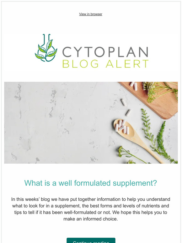 What is a well formulated supplement?