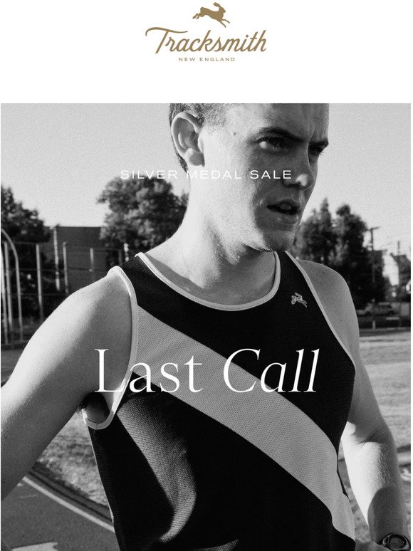 Tracksmith Silver Medal Sale Last Call Milled