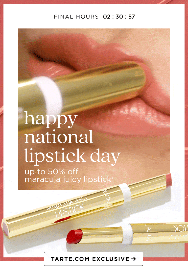 up to 50% off maracuja juicy lipstick*