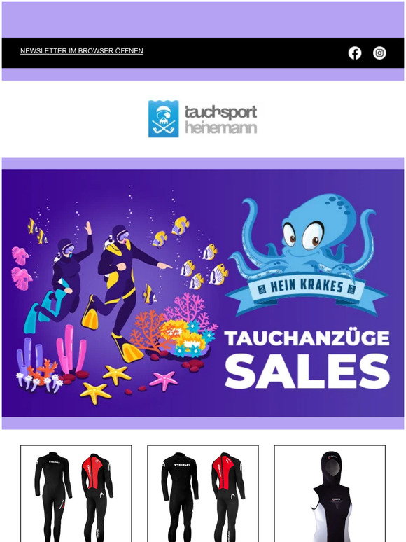 Hein Krakes - Tauchanzüge Sale im Onlineshop