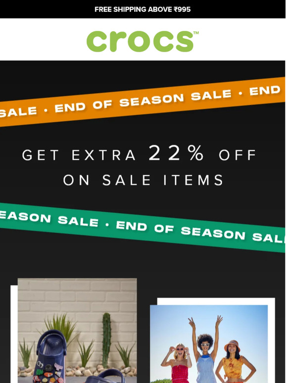 crocs end of season sale