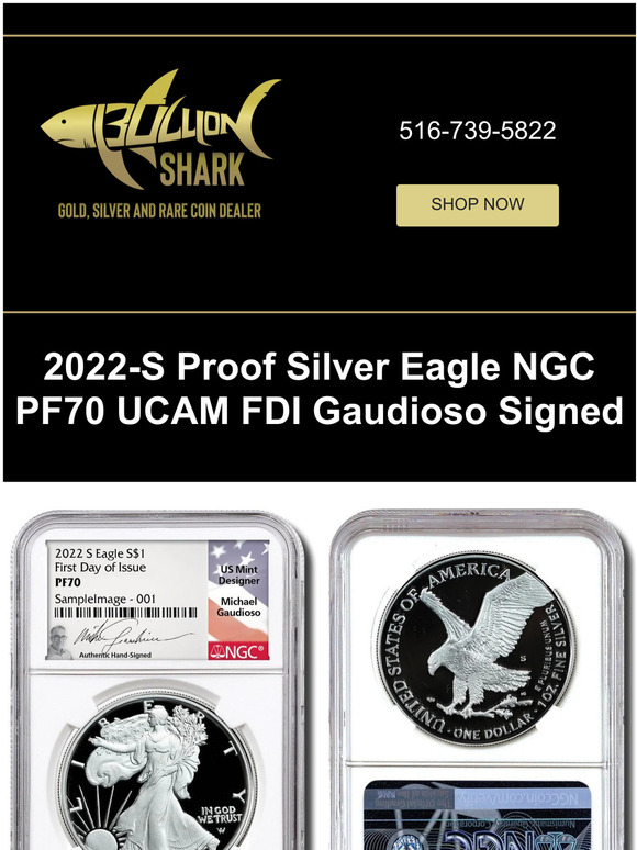Engraver signed 2022-S Proof Silver Eagles are here!