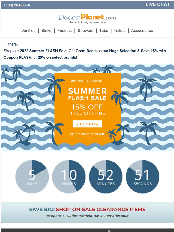 Decor Planet: 2022 Summer Flash Sale ☀️ Save Extra 15% At Checkout or ...