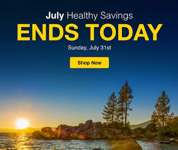 July Healthy Savings Ends