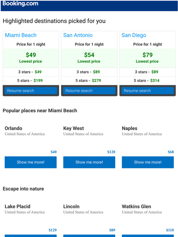 ar Miami Beach & San Antonio Updating you on prices, info